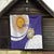 Custom Argentina Football Quilt Vamos La Albiceleste - Purple Version