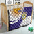 Custom Argentina Football Quilt Vamos La Albiceleste - Purple Version