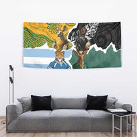 Rugby 2025 Championship Tapestry Southern Hemisphere Countries Mascots - Wonder Print Shop
