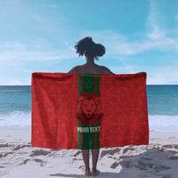 Morocco Football Custom Sarong Atlas Lionesses Moroccan Folk Pattern