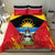 Personalised Antigua And Barbuda Independence Day Bedding Set 42nd Anniversary Flag Style - Wonder Print Shop