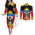 personalised-antigua-and-barbuda-independence-day-couples-matching-off-the-shoulder-long-sleeve-dress-and-long-sleeve-button-shirts-42nd-anniversary-flag-style