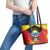 Personalised Antigua And Barbuda Independence Day Leather Tote Bag 42nd Anniversary Flag Style - Wonder Print Shop