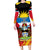 Personalised Antigua And Barbuda Independence Day Long Sleeve Bodycon Dress 42nd Anniversary Flag Style - Wonder Print Shop