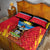 Personalised Antigua And Barbuda Independence Day Quilt Bed Set 42nd Anniversary Flag Style - Wonder Print Shop