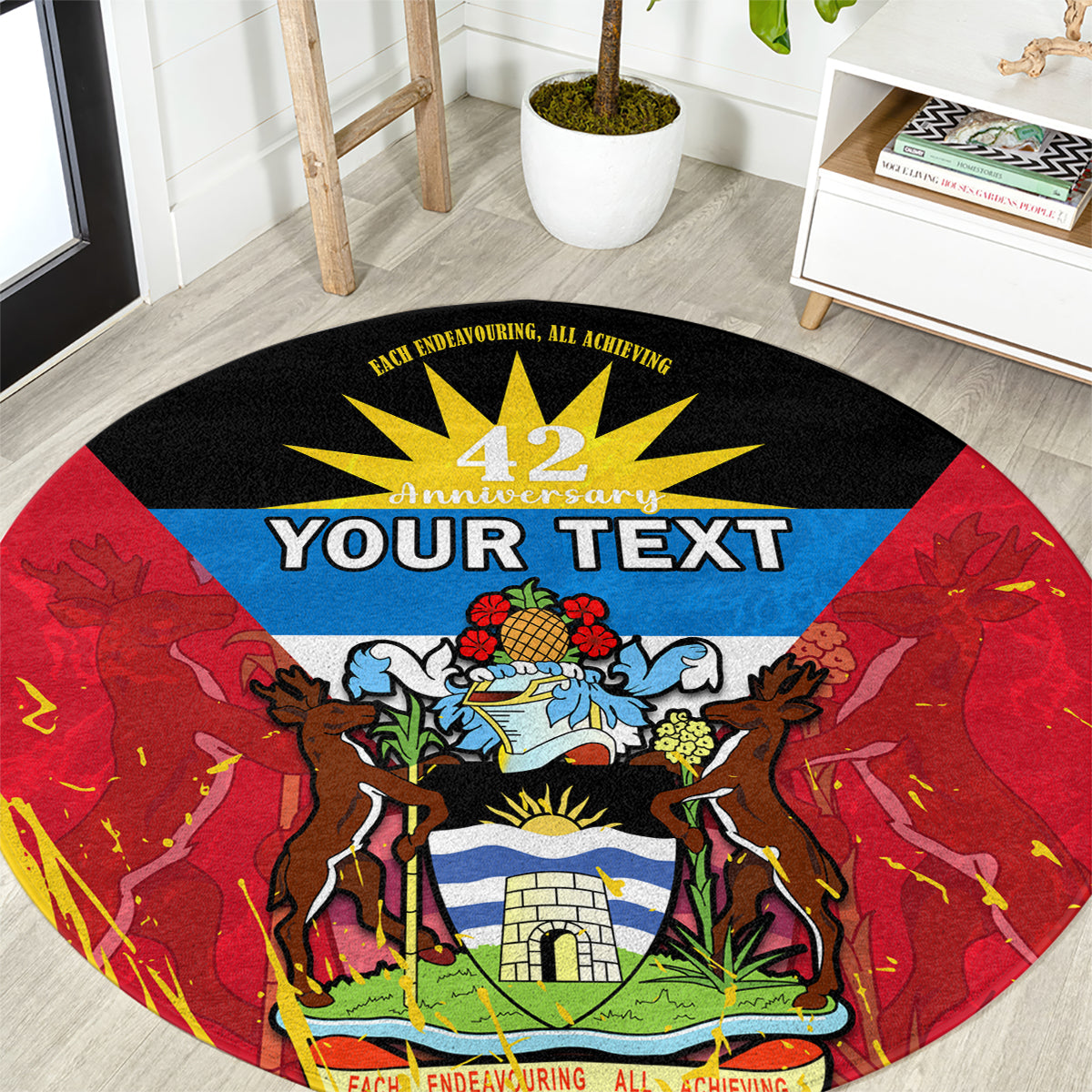 personalised-antigua-and-barbuda-independence-day-round-carpet-42nd-anniversary-flag-style