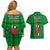 Dominica Independence Day Couples Matching Off Shoulder Short Dress and Hawaiian Shirt Dominik Sisserou Parrot With Madras Pattern - Wonder Print Shop