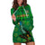 Dominica Independence Day Hoodie Dress Dominik Sisserou Parrot With Madras Pattern - Wonder Print Shop