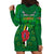 Dominica Independence Day Hoodie Dress Dominik Sisserou Parrot With Madras Pattern - Wonder Print Shop