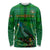 Dominica Independence Day Long Sleeve Shirt Dominik Sisserou Parrot With Madras Pattern - Wonder Print Shop