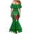 Dominica Independence Day Mermaid Dress Dominik Sisserou Parrot With Madras Pattern - Wonder Print Shop