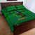 Dominica Independence Day Quilt Bed Set Dominik Sisserou Parrot With Madras Pattern - Wonder Print Shop