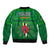 Dominica Independence Day Sleeve Zip Bomber Jacket Dominik Sisserou Parrot With Madras Pattern - Wonder Print Shop