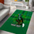 Personalised Dominica Independence Day Area Rug Dominik Sisserou Parrot With Madras Pattern - Wonder Print Shop