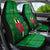 Personalised Personalised Dominica Independence Day Car Seat Cover Dominik Sisserou Parrot With Madras Pattern - Wonder Print Shop