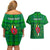 Personalised Dominica Independence Day Couples Matching Off Shoulder Short Dress and Hawaiian Shirt Dominik Sisserou Parrot With Madras Pattern - Wonder Print Shop