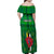 Personalised Dominica Independence Day Family Matching Off Shoulder Maxi Dress and Hawaiian Shirt Dominik Sisserou Parrot With Madras Pattern - Wonder Print Shop