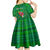 Personalised Dominica Independence Day Kid Short Sleeve Dress Dominik Sisserou Parrot With Madras Pattern - Wonder Print Shop