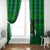 Personalised Dominica Independence Day Window Curtain Dominik Sisserou Parrot With Madras Pattern - Wonder Print Shop