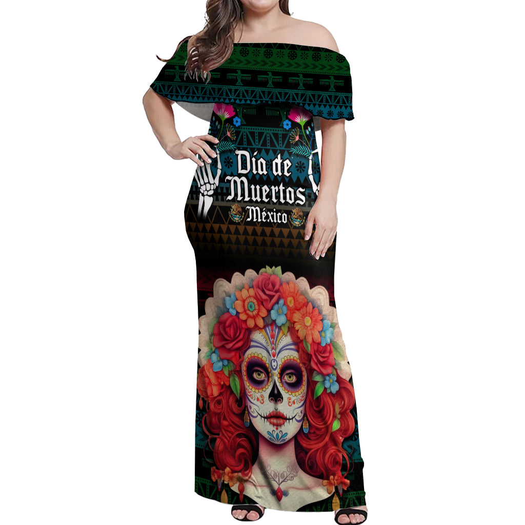 personalised-mexico-day-of-the-dead-off-shoulder-maxi-dress-mexican-la-catrina-dia-de-los-muertos