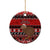 New Zealand Christmas Ceramic Ornament Aotearoa Kiwi Meri Kirihimete Red Version - Wonder Print Shop