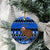 New Zealand Christmas Ceramic Ornament Aotearoa Kiwi Meri Kirihimete Blue Version - Wonder Print Shop