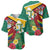 Guyana Republic Day Baseball Jersey Scarlet Macaw With Map Tropical Style