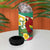 Guyana Republic Day 4 in 1 Can Cooler Tumbler Scarlet Macaw With Map Tropical Style