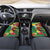 Guyana Republic Day Car Mats Scarlet Macaw With Map Tropical Style