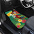 Guyana Republic Day Car Mats Scarlet Macaw With Map Tropical Style