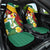 Guyana Republic Day Car Seat Cover Scarlet Macaw With Map Tropical Style