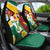 Guyana Republic Day Car Seat Cover Scarlet Macaw With Map Tropical Style