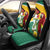 Guyana Republic Day Car Seat Cover Scarlet Macaw With Map Tropical Style