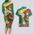 Guyana Republic Day Couples Matching Long Sleeve Bodycon Dress and Hawaiian Shirt Scarlet Macaw With Map Tropical Style