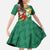 Guyana Republic Day Family Matching Off Shoulder Maxi Dress and Hawaiian Shirt Scarlet Macaw With Map Tropical Style