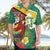 Guyana Republic Day Hawaiian Shirt Scarlet Macaw With Map Tropical Style