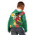 Guyana Republic Day Kid Hoodie Scarlet Macaw With Map Tropical Style