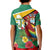 Guyana Republic Day Kid Polo Shirt Scarlet Macaw With Map Tropical Style