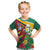 Guyana Republic Day Kid T Shirt Scarlet Macaw With Map Tropical Style