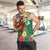 Guyana Republic Day Men Tank Top Scarlet Macaw With Map Tropical Style