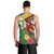 Guyana Republic Day Men Tank Top Scarlet Macaw With Map Tropical Style