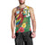 Guyana Republic Day Men Tank Top Scarlet Macaw With Map Tropical Style