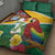 Guyana Republic Day Quilt Bed Set Scarlet Macaw With Map Tropical Style - Wonder Print Shop