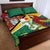 Guyana Republic Day Quilt Bed Set Scarlet Macaw With Map Tropical Style - Wonder Print Shop