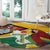 Guyana Republic Day Round Carpet Scarlet Macaw With Map Tropical Style - Wonder Print Shop