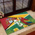 Guyana Republic Day Rubber Doormat Scarlet Macaw With Map Tropical Style - Wonder Print Shop