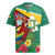 Guyana Republic Day Rugby Jersey Scarlet Macaw With Map Tropical Style - Wonder Print Shop