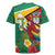 Guyana Republic Day Rugby Jersey Scarlet Macaw With Map Tropical Style - Wonder Print Shop