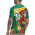 Guyana Republic Day Rugby Jersey Scarlet Macaw With Map Tropical Style - Wonder Print Shop