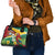 Guyana Republic Day Shoulder Handbag Scarlet Macaw With Map Tropical Style - Wonder Print Shop